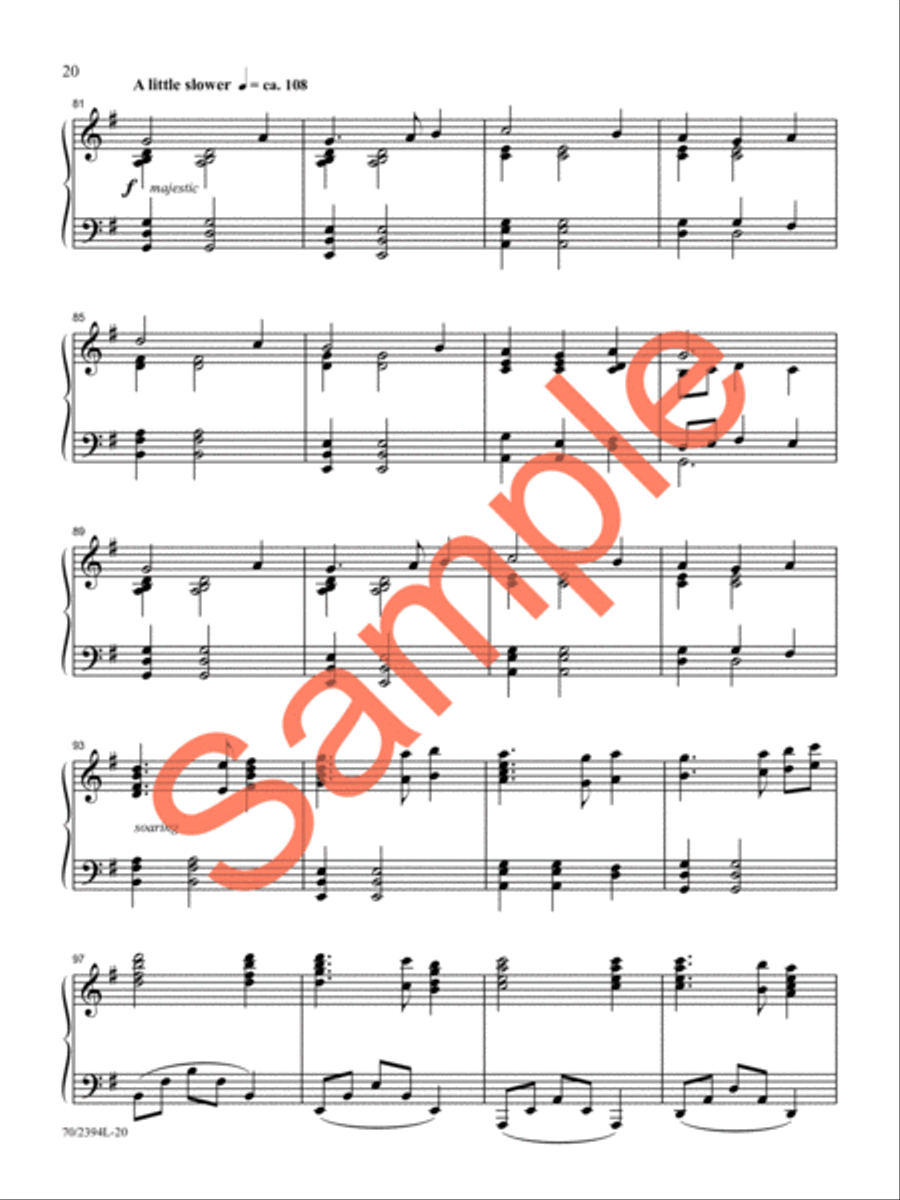 Refreshing Piano Solo scores gallery preview page 17