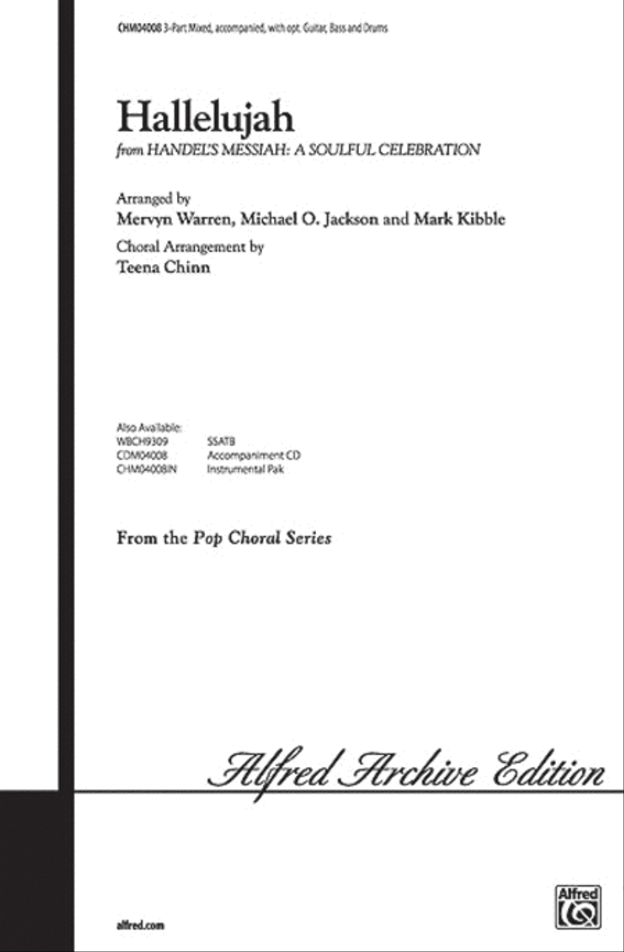 Hallelujah from Soulful Celebration Three Part Mixed 3-Part scores gallery preview page 1