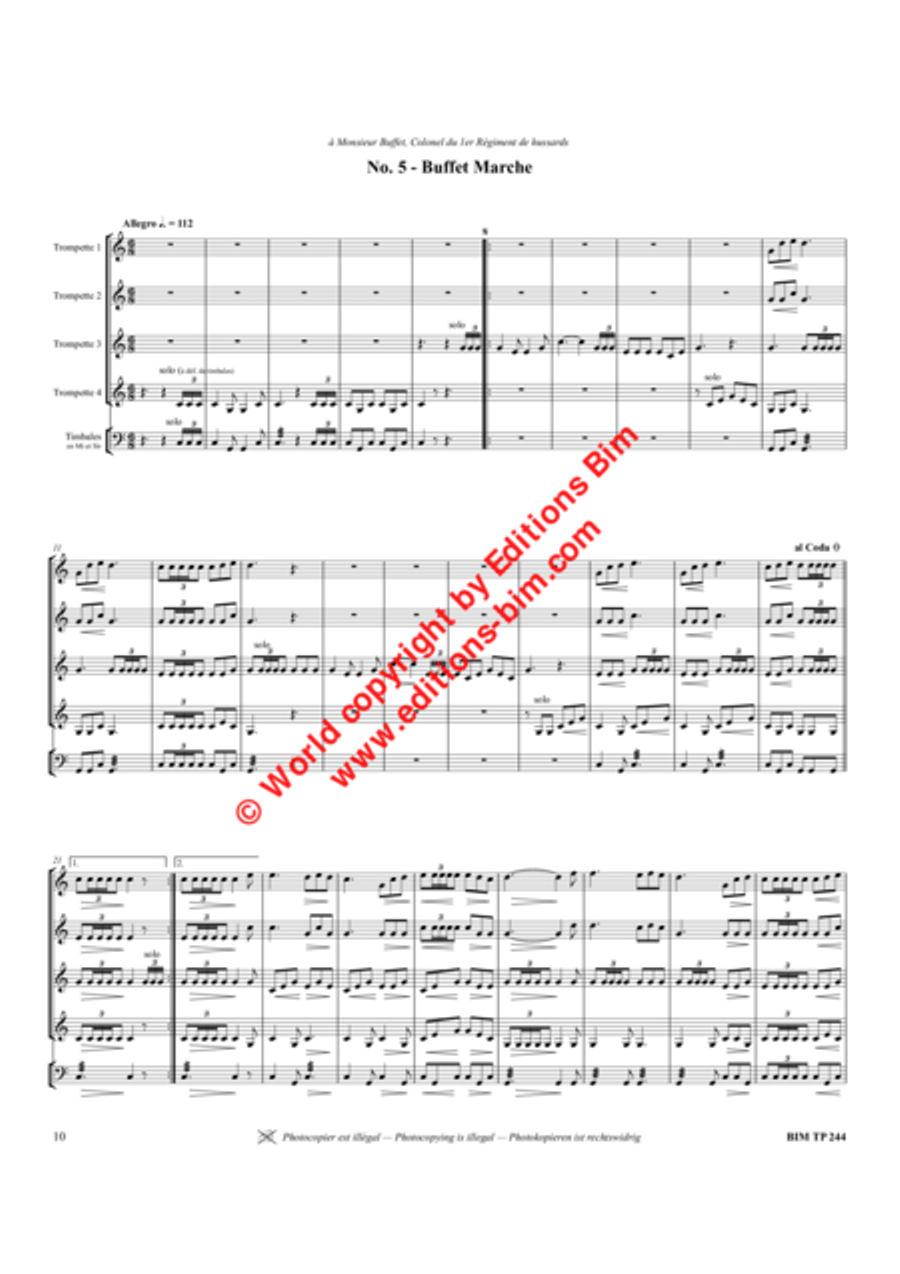 30 Marches Trumpet scores gallery preview page 12