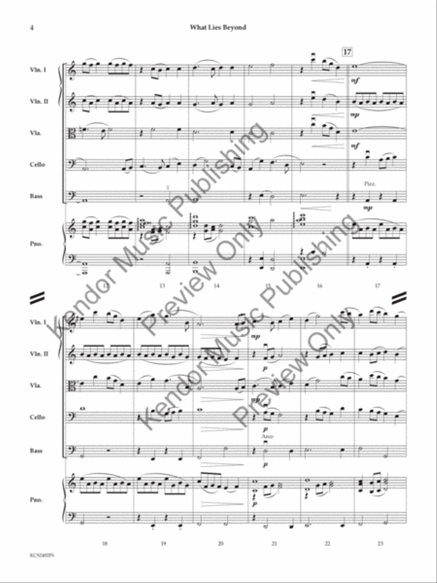 What Lies Beyond What Lies Beyond String Orchestra scores gallery preview page 5