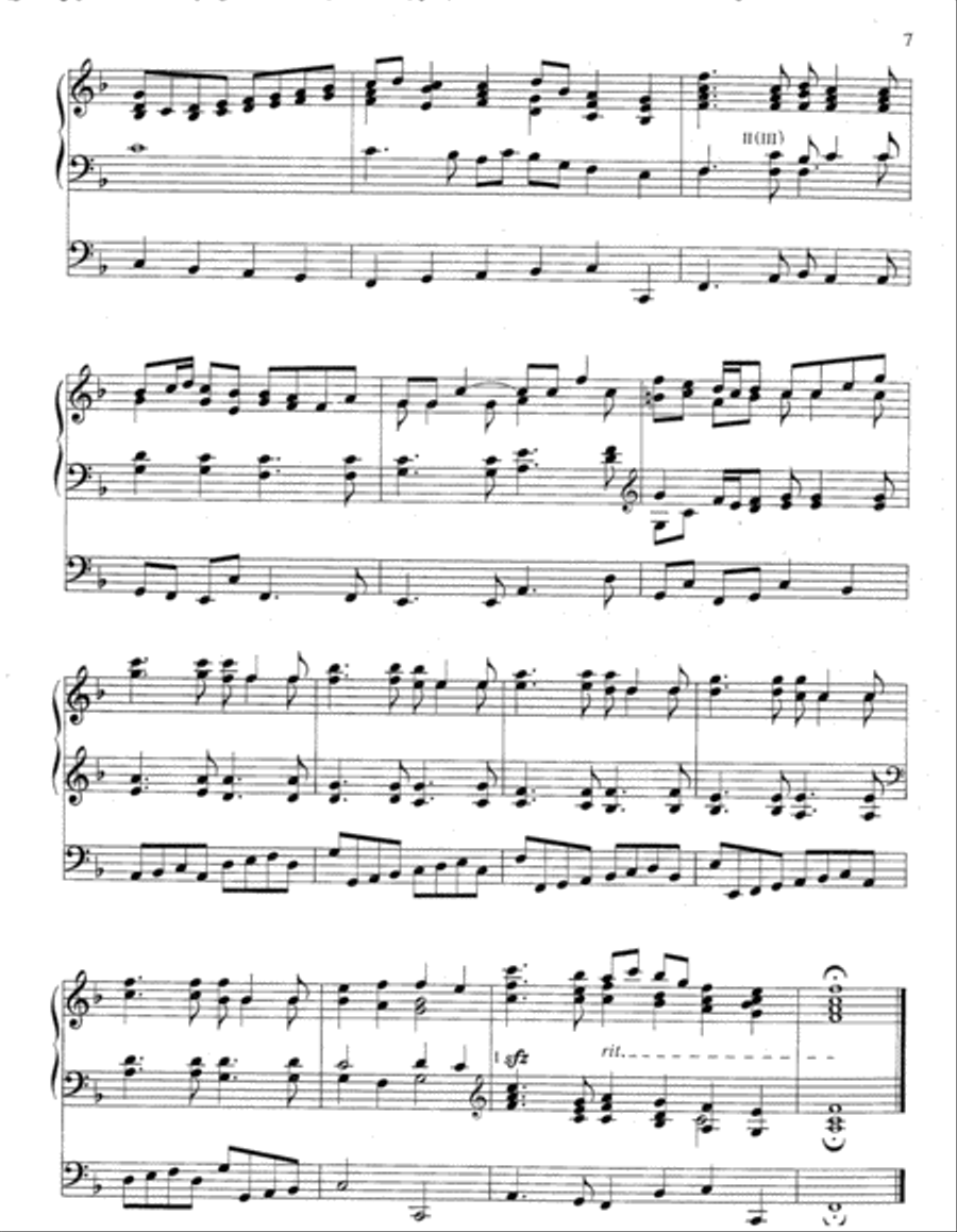 Five Hymn Improvisations for Weddings and General Use Organ scores gallery preview page 4