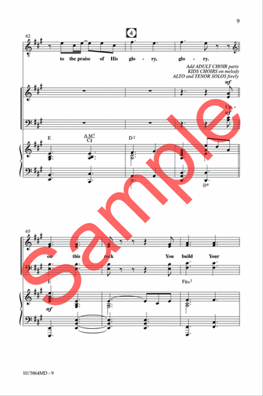Build Your Church 4-Part scores gallery preview page 9