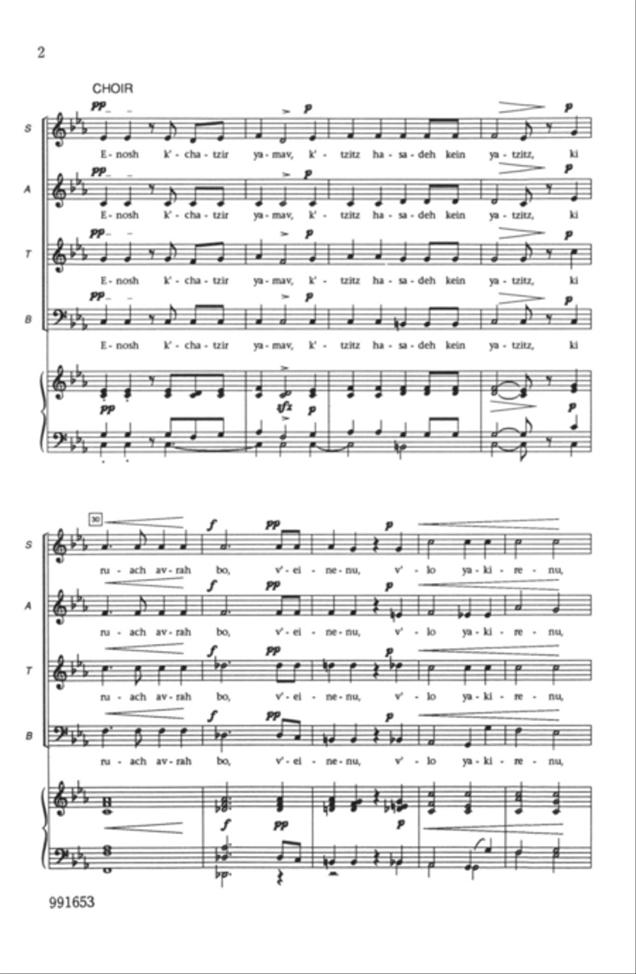 Enosh Enosh 4-Part scores gallery preview page 2