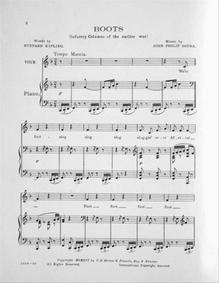 Boots (Infantry Columns of the Earlier War) Voice scores gallery preview page 2