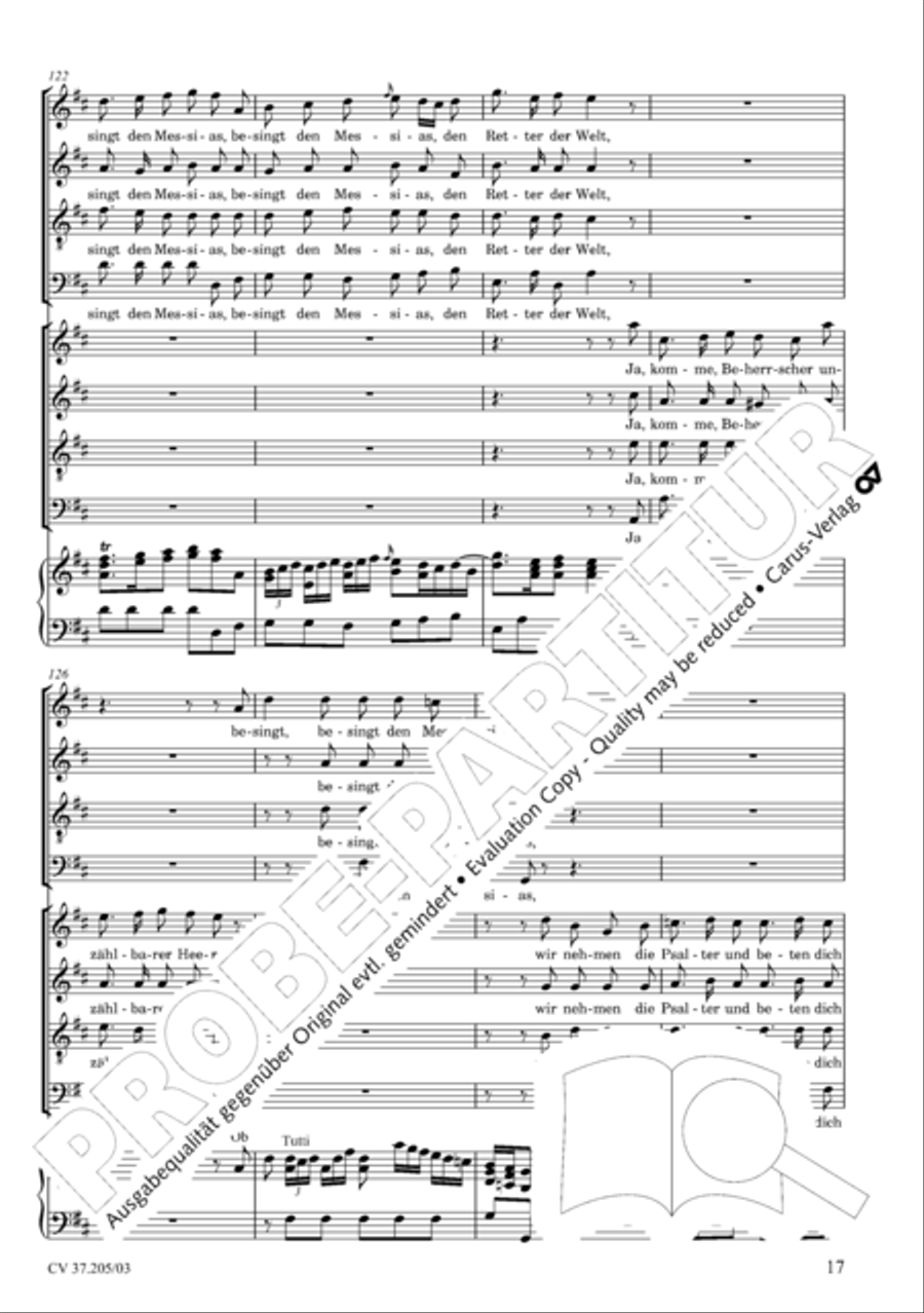 Ergreifet die Psalter, ihr christlichen Chore 4-Part scores gallery preview page 18