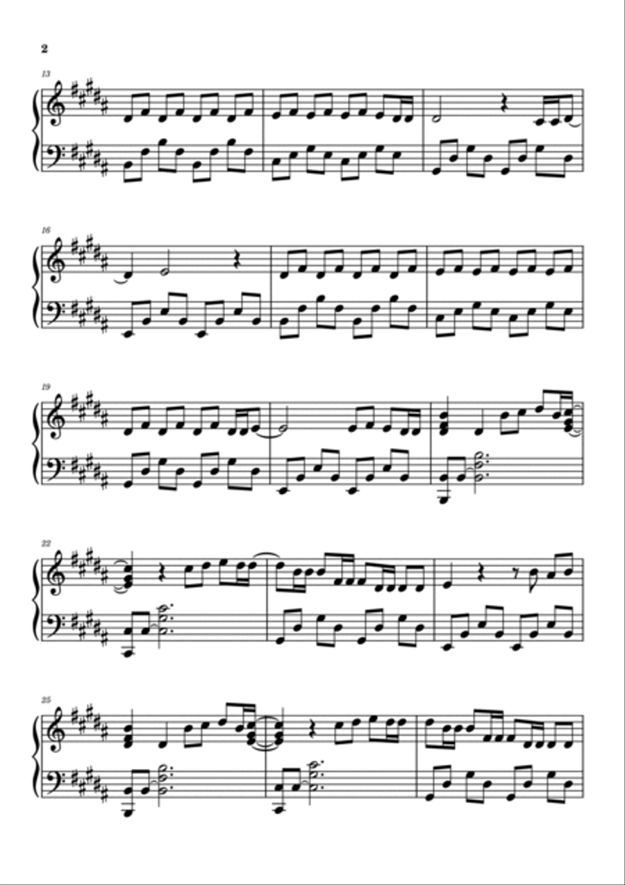 Gimme Love Gimme Love Piano Solo scores gallery preview page 2