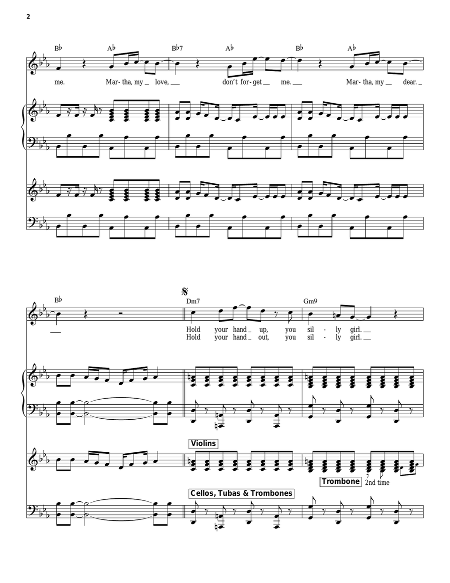 Martha My Dear Piano scores gallery preview page 2