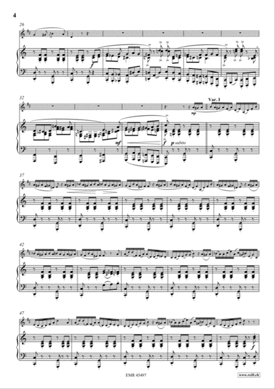 The Carnival Of Venice Bass Clarinet scores gallery preview page 5