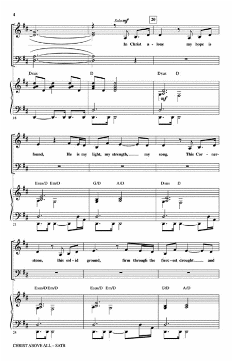 Christ Above All 4-Part scores gallery preview page 3