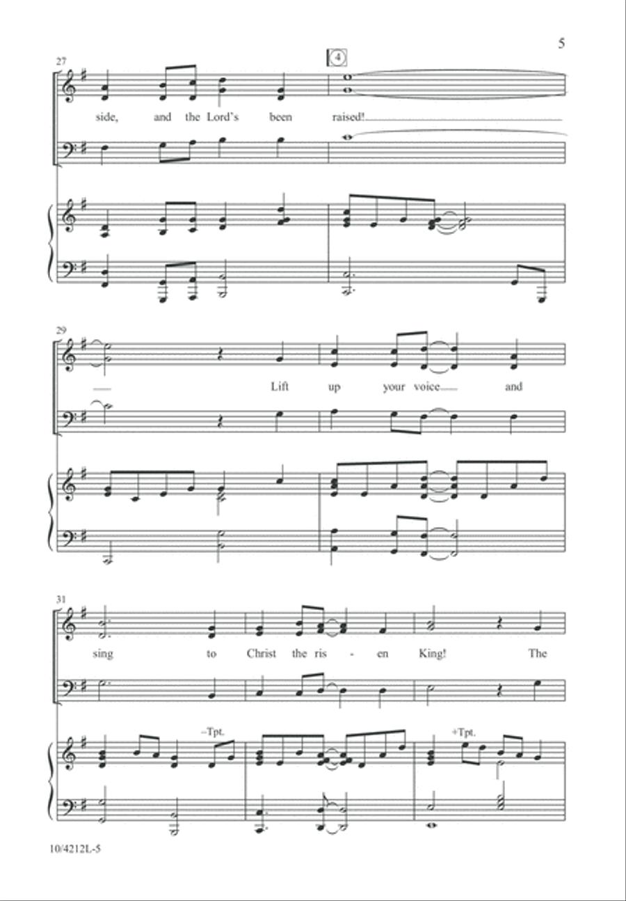 The Tomb Stands Open Wide 3-Part scores gallery preview page 6