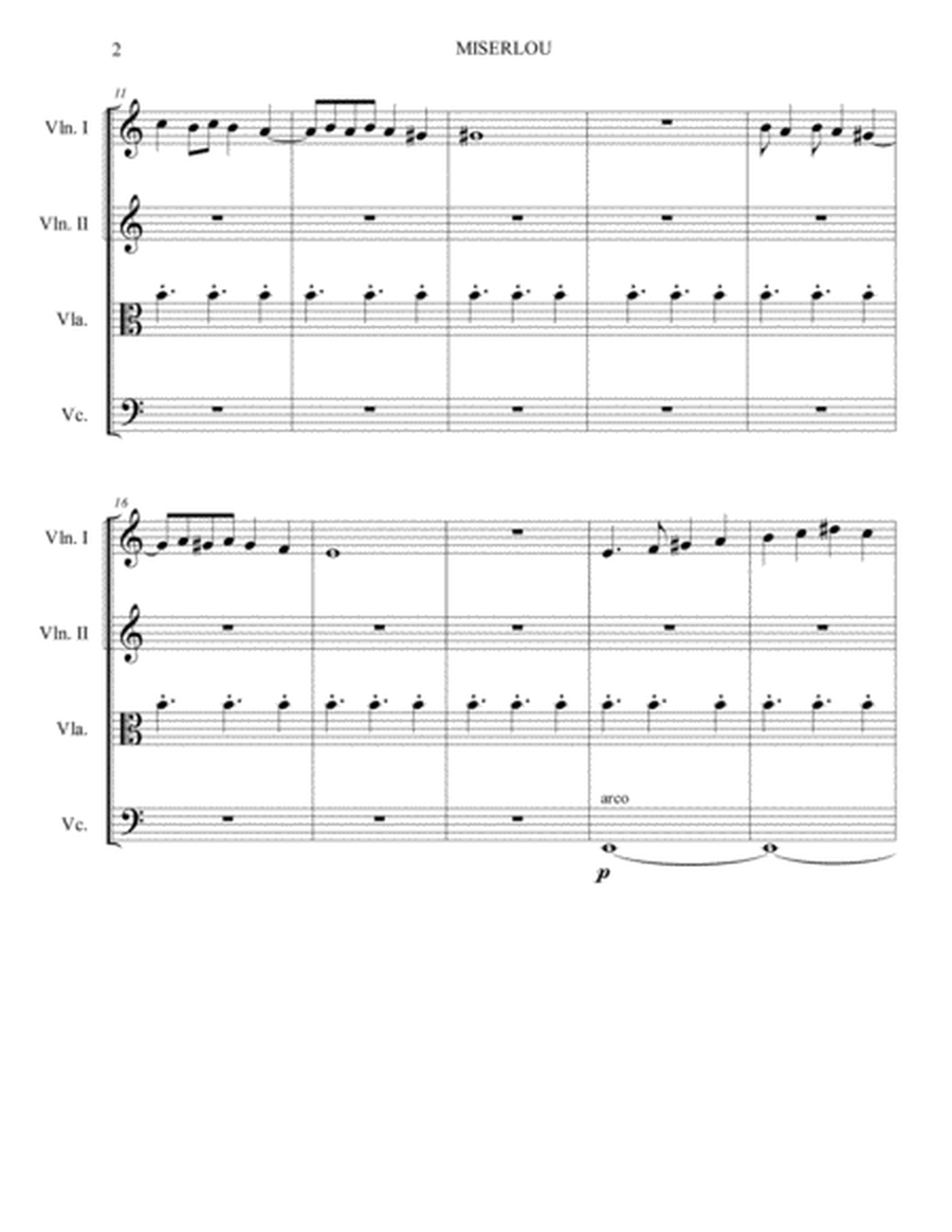 MISERLOU - String Quartet image number null