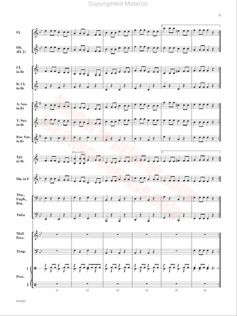 Haydn Seek Surprise Concert Band scores gallery preview page 10