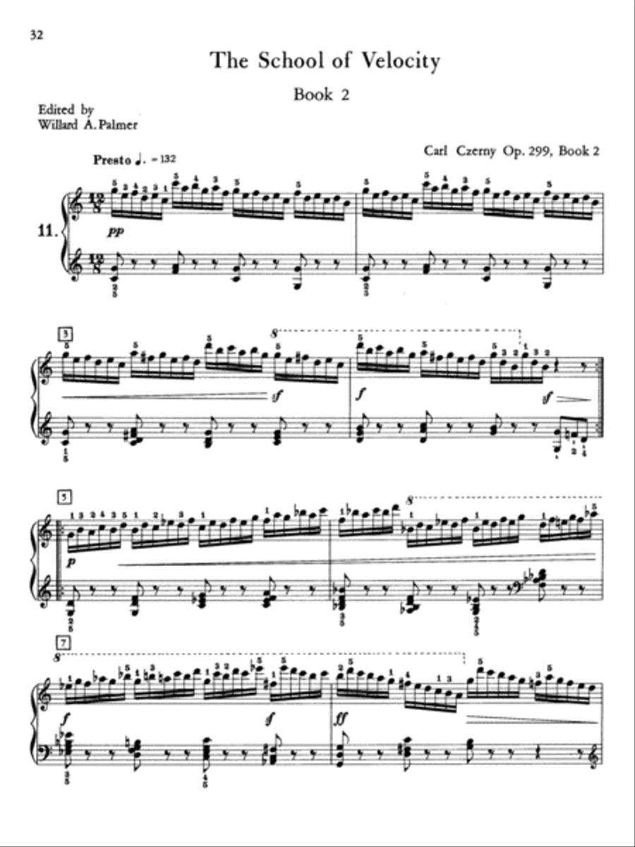 Czerny -- School of Velocity, Op. 299 (Complete) Piano Solo scores gallery preview page 3