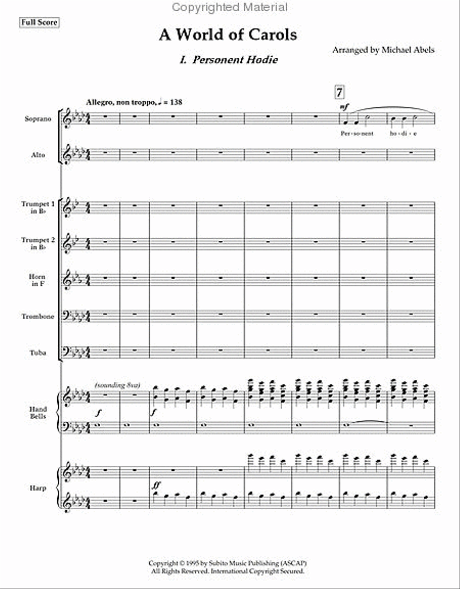 A World Of Carols SSAA scores gallery preview page 2