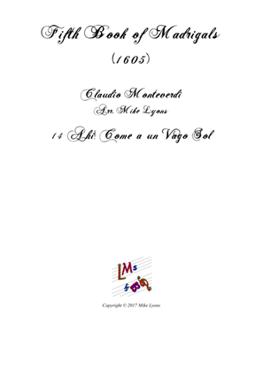 Monteverdi - The Fifth Book of Madrigals (1605) - 14. Ahi! Come un vago sol