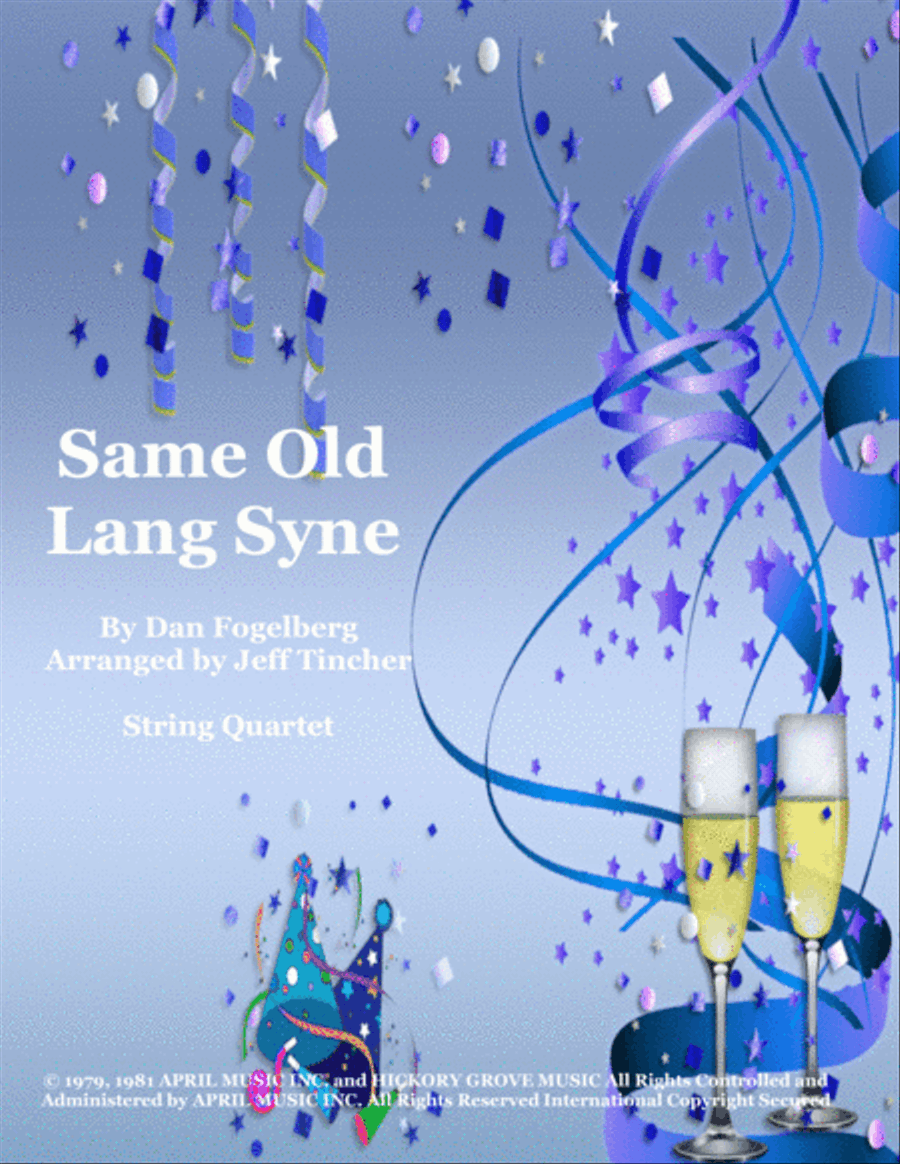 Same Old Lang Syne String Quartet scores gallery preview page 1