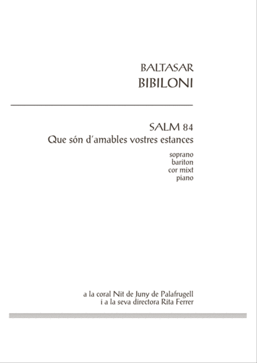 Salm 84: Que són d'amables les vostres estances 4-Part scores gallery preview page 3