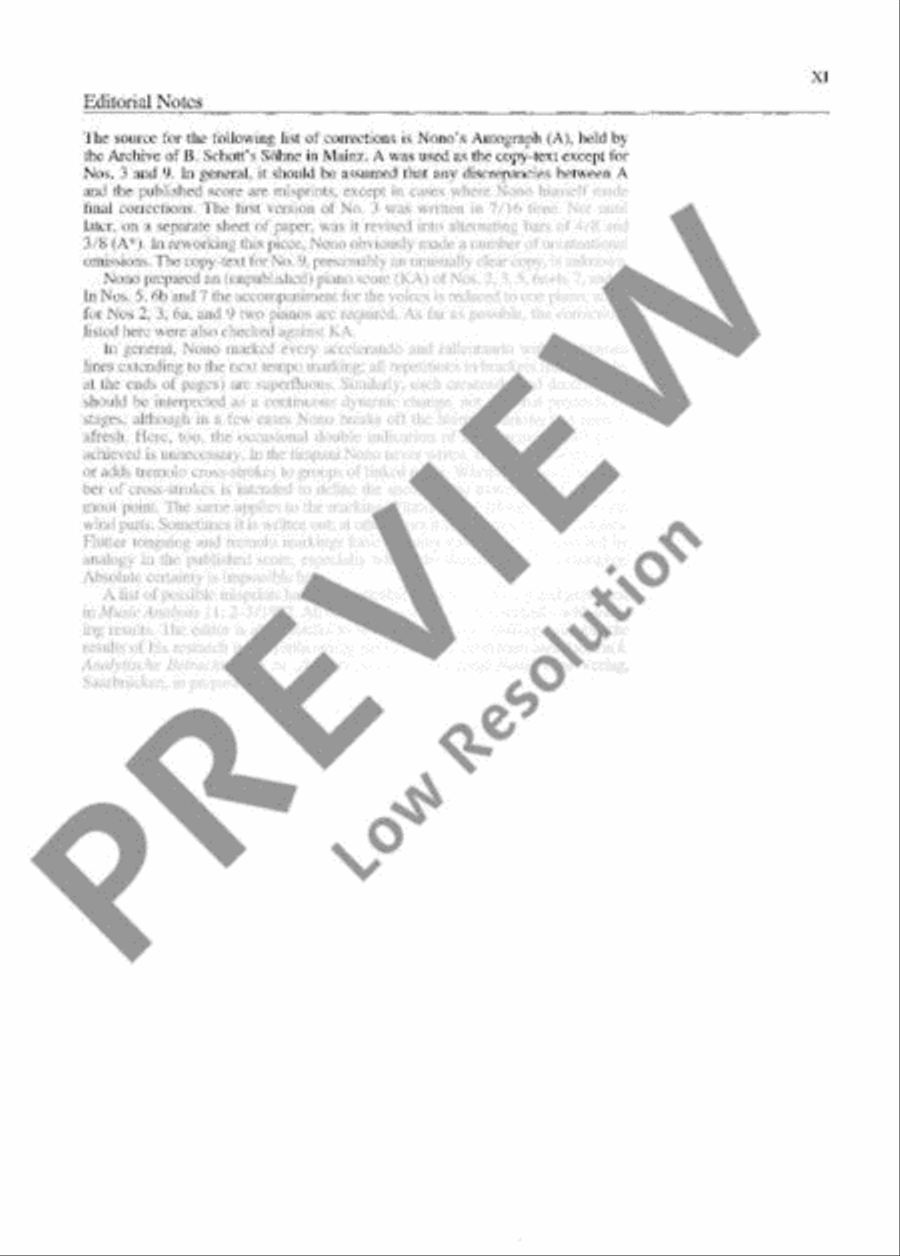 Il canto sospeso SSAATTBB scores gallery preview page 12