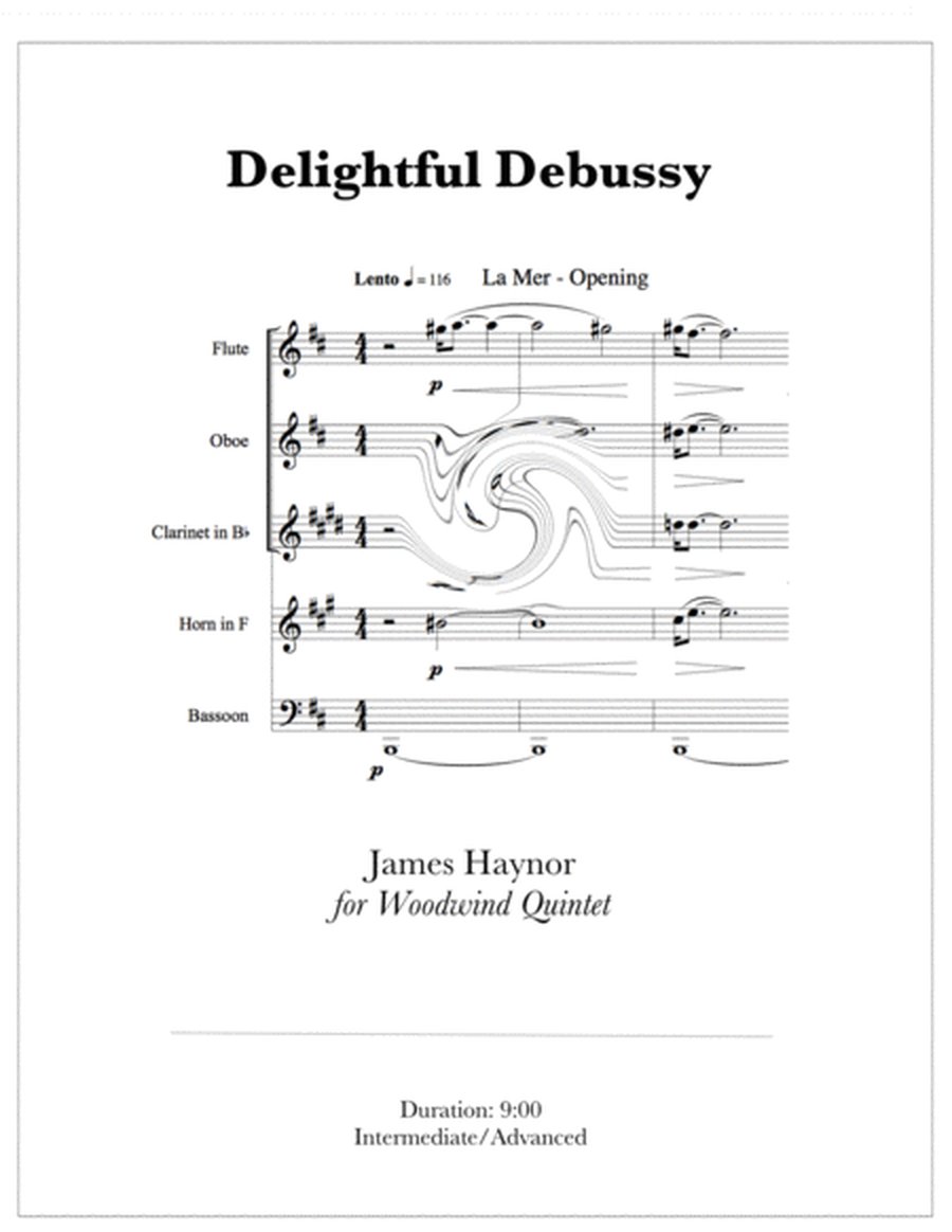 Delightful Debussy for Woodwind Quintet image number null