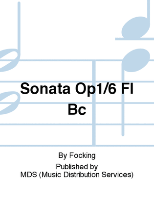 SONATA Op1/6 Fl BC