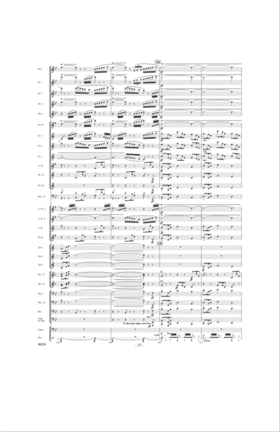 Ride of the Valkyries Concert Band scores gallery preview page 36