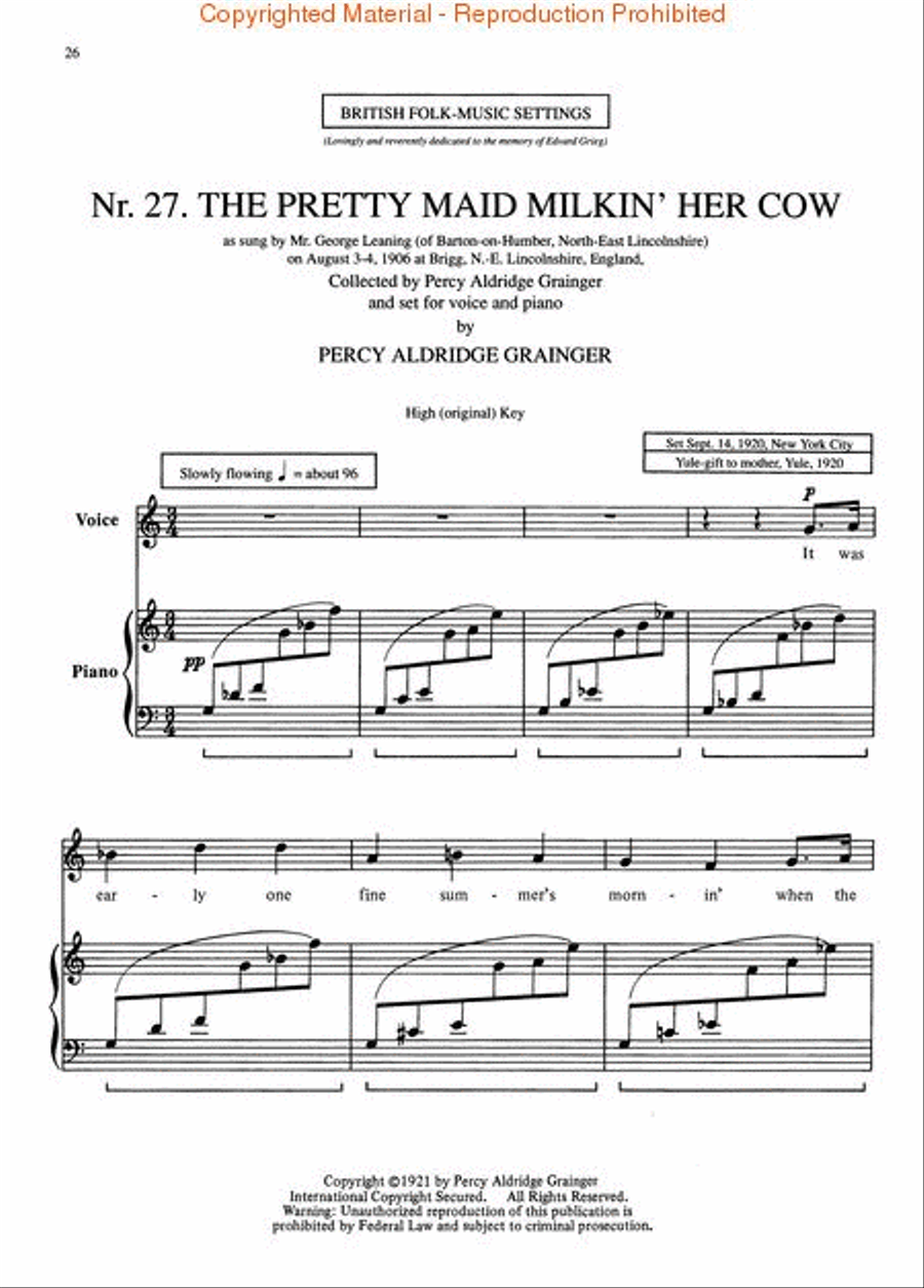 Thirteen Folksongs Thirteen Folksongs Voice scores gallery preview page 4