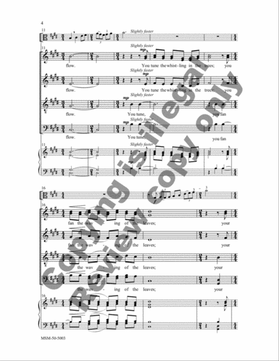 Hymn to the Spirit SSATBB scores gallery preview page 4