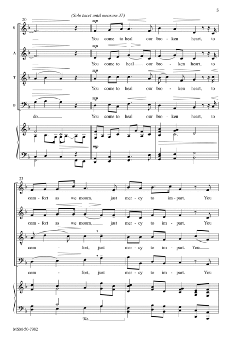 Speak, Lord 4-Part scores gallery preview page 5