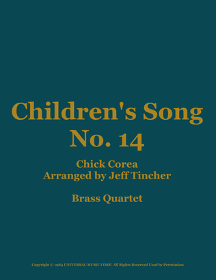 Children's Song No. 14