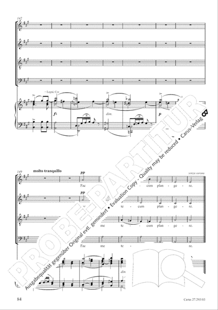 Stabat mater 4-Part scores gallery preview page 91