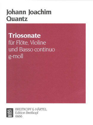 Book cover for Trio Sonata in G minor QV 2:34