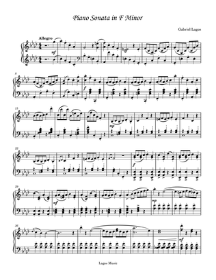 Piano Sonata in F Minor - Complete