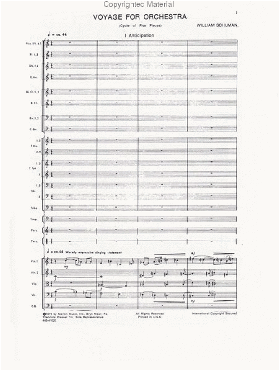 Voyage for Orchestra Orchestra scores gallery preview page 2