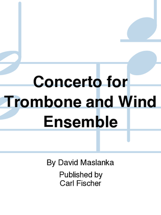 Book cover for Concerto For Trombone And Wind Ensemble
