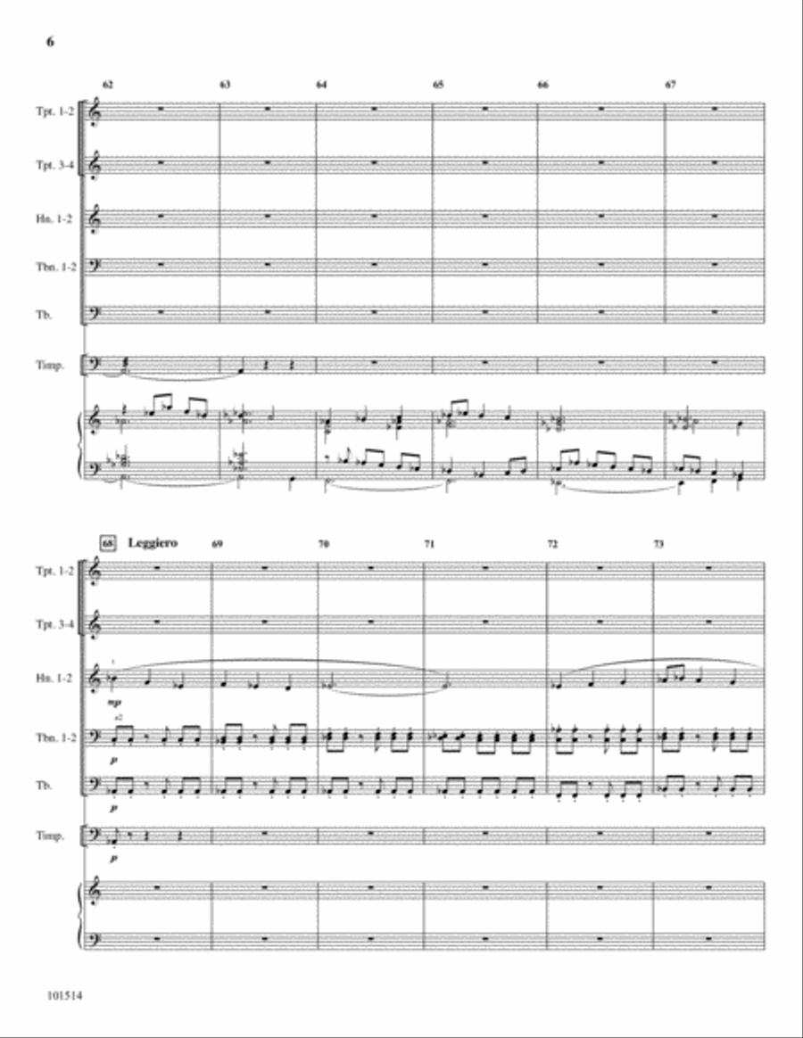 Fanfare Prelude on 'Italian Hymn' Brass Band scores gallery preview page 6
