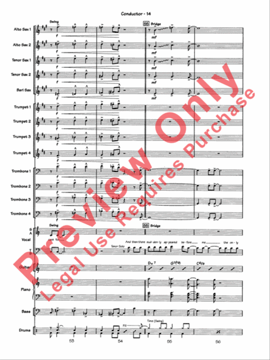 Blue Moon Jazz Ensemble scores gallery preview page 17