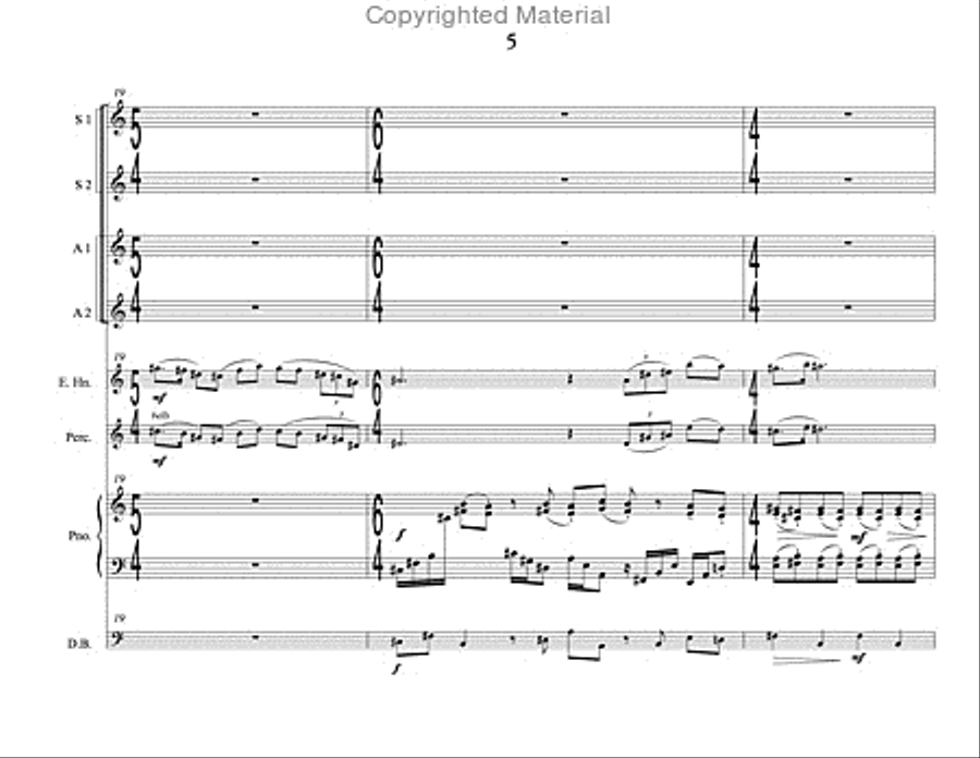 Song of Summer (choral score) SSAA scores gallery preview page 6