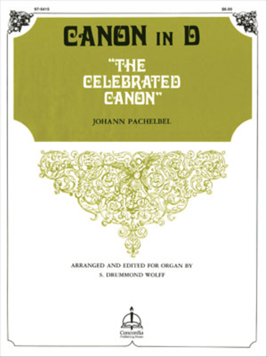 Canon in D / The Celebrated Canon (Organ) Organ scores gallery preview page 1