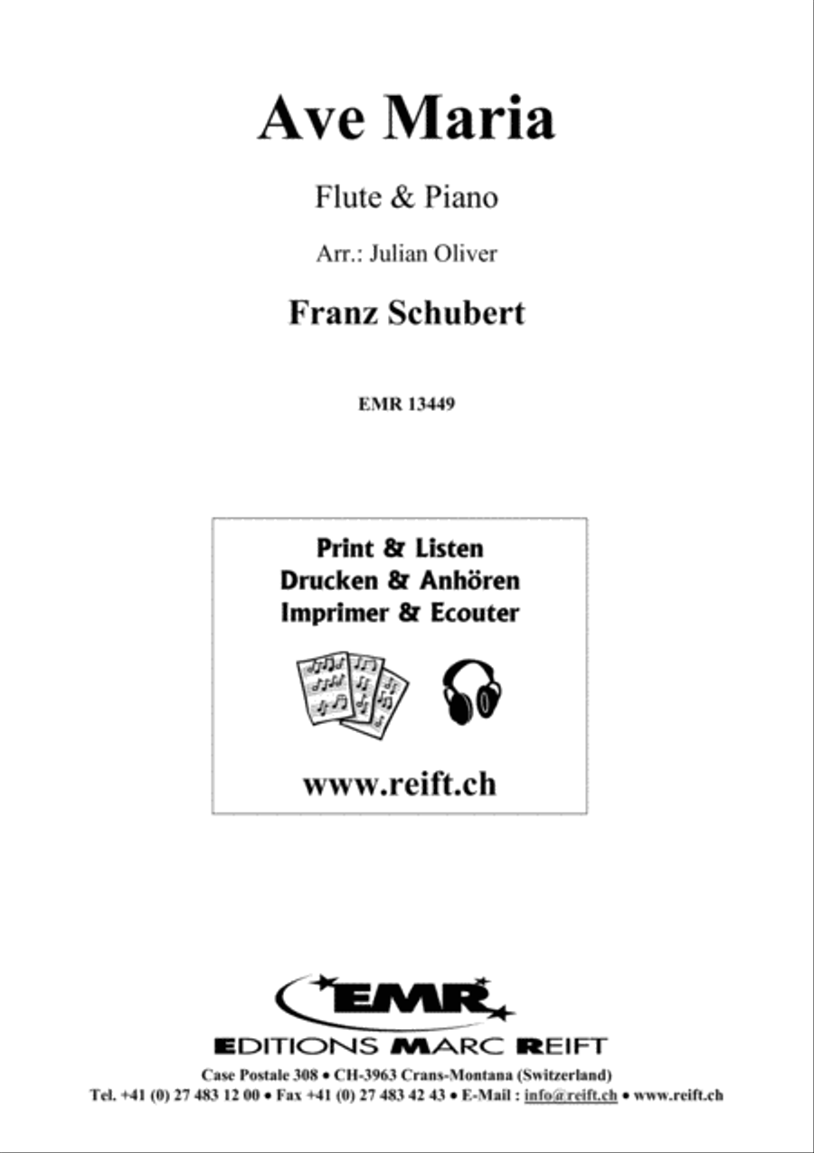 Ave Maria Flute Solo scores gallery preview page 2