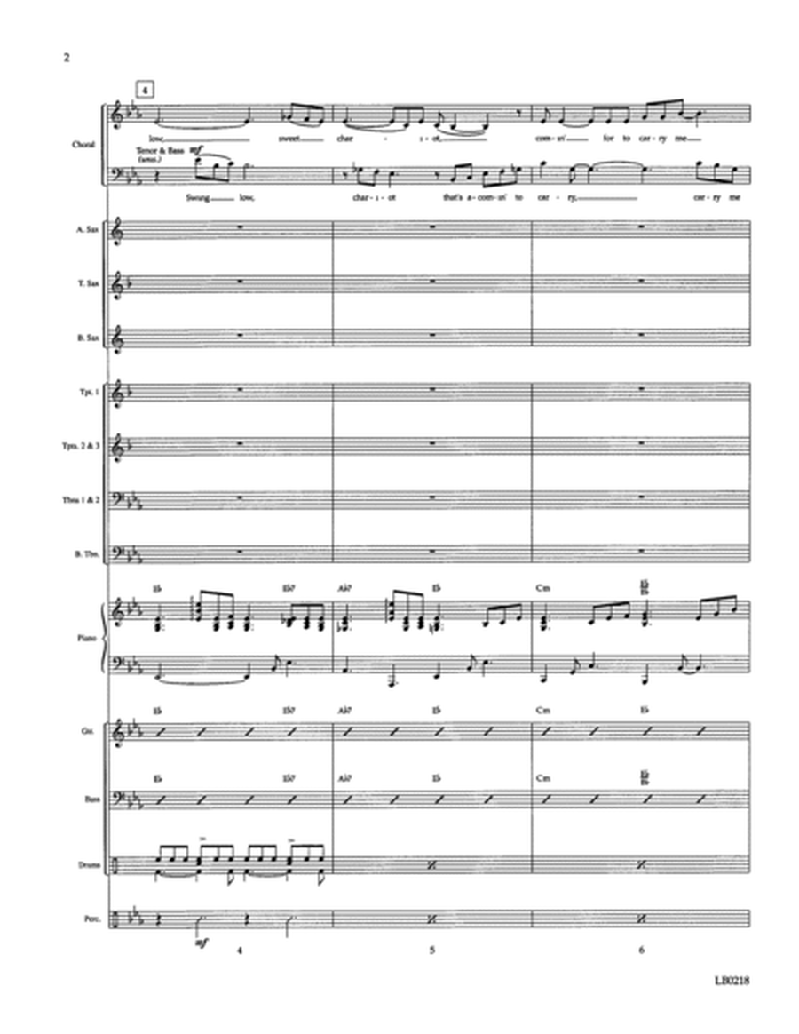 Swingin' With The Saints (arr. Mark Hayes) - Score