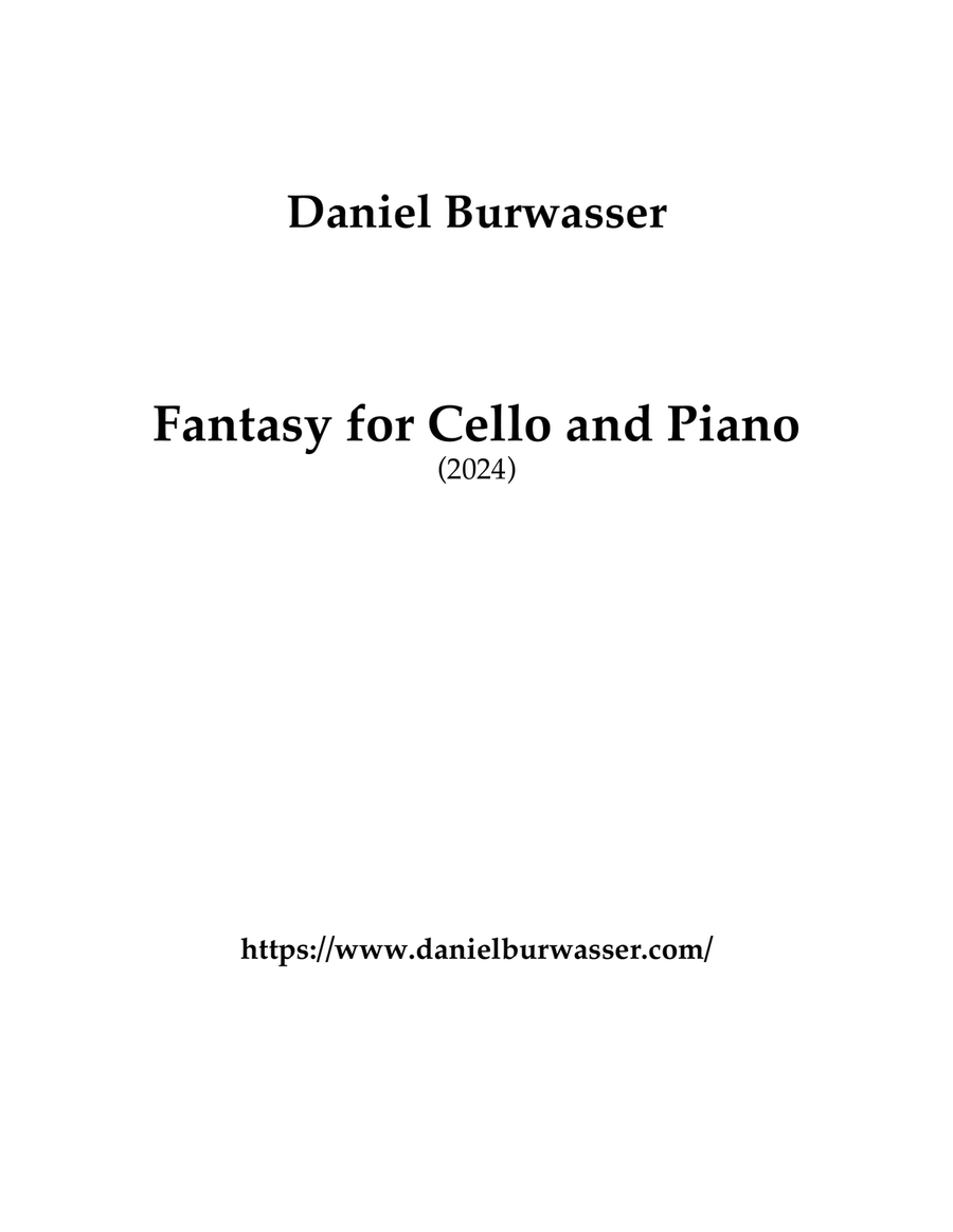Fantasy for Cello and Piano Chamber Music scores gallery preview page 2