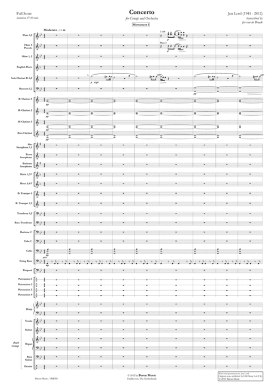 Concerto for Group and Orchestra Concert Band scores gallery preview page 2