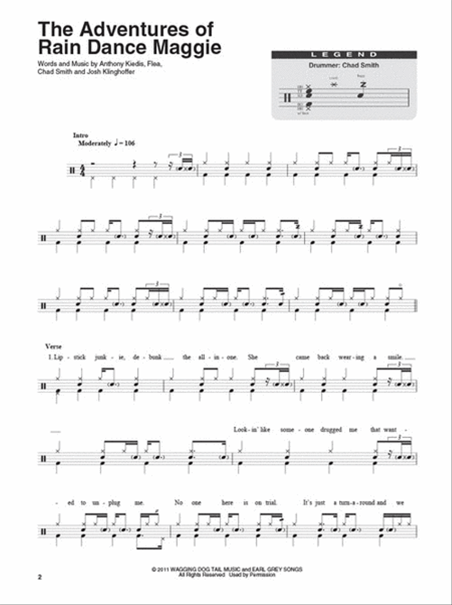 Red Hot Chili Peppers Percussion scores gallery preview page 3