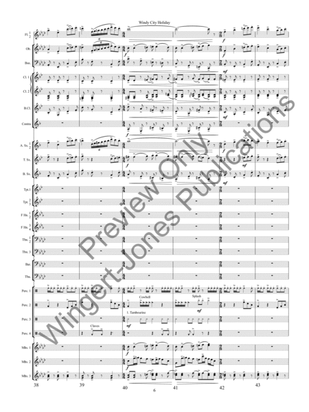 Windy City Holiday - Full Score image number null