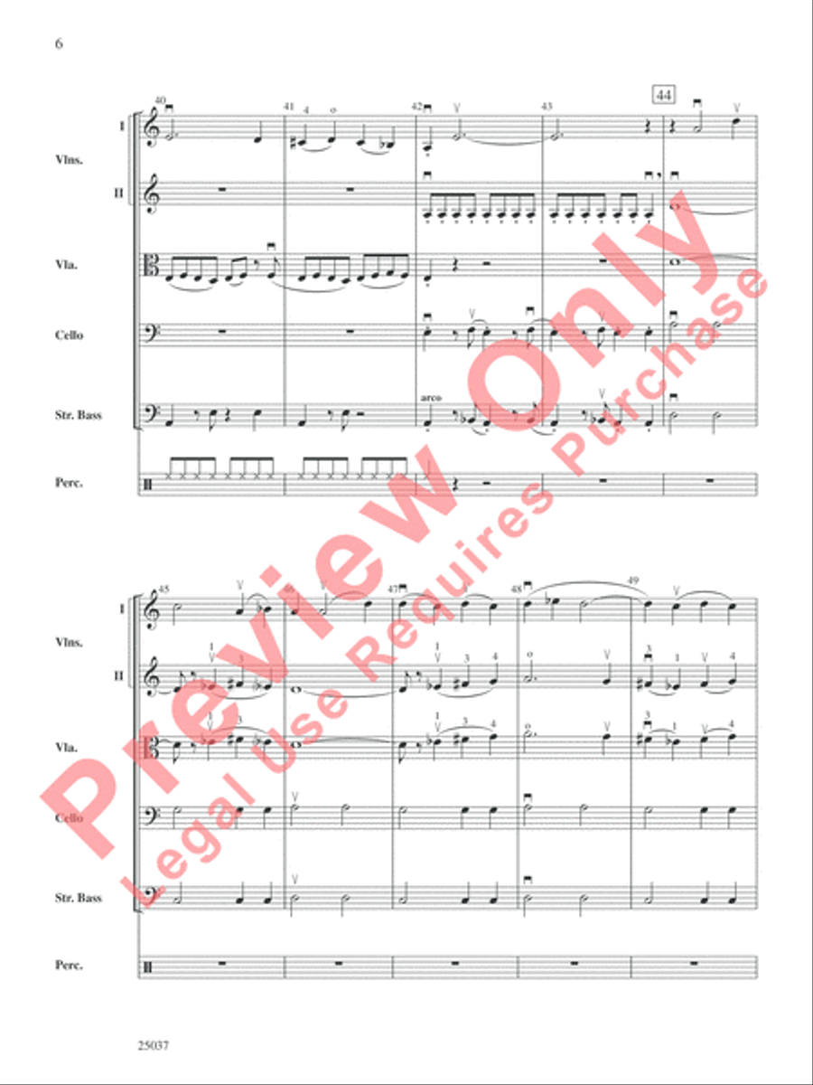 The Curse of Tutankhamun String Orchestra scores gallery preview page 7
