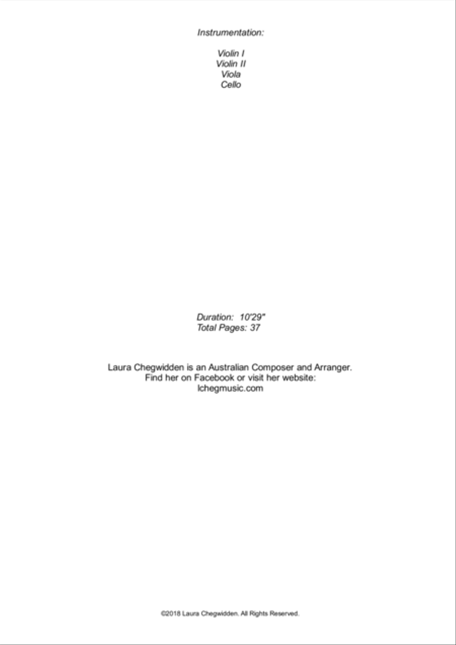 Three Waltzes (Op.64) for String Quartet String Quartet scores gallery preview page 2