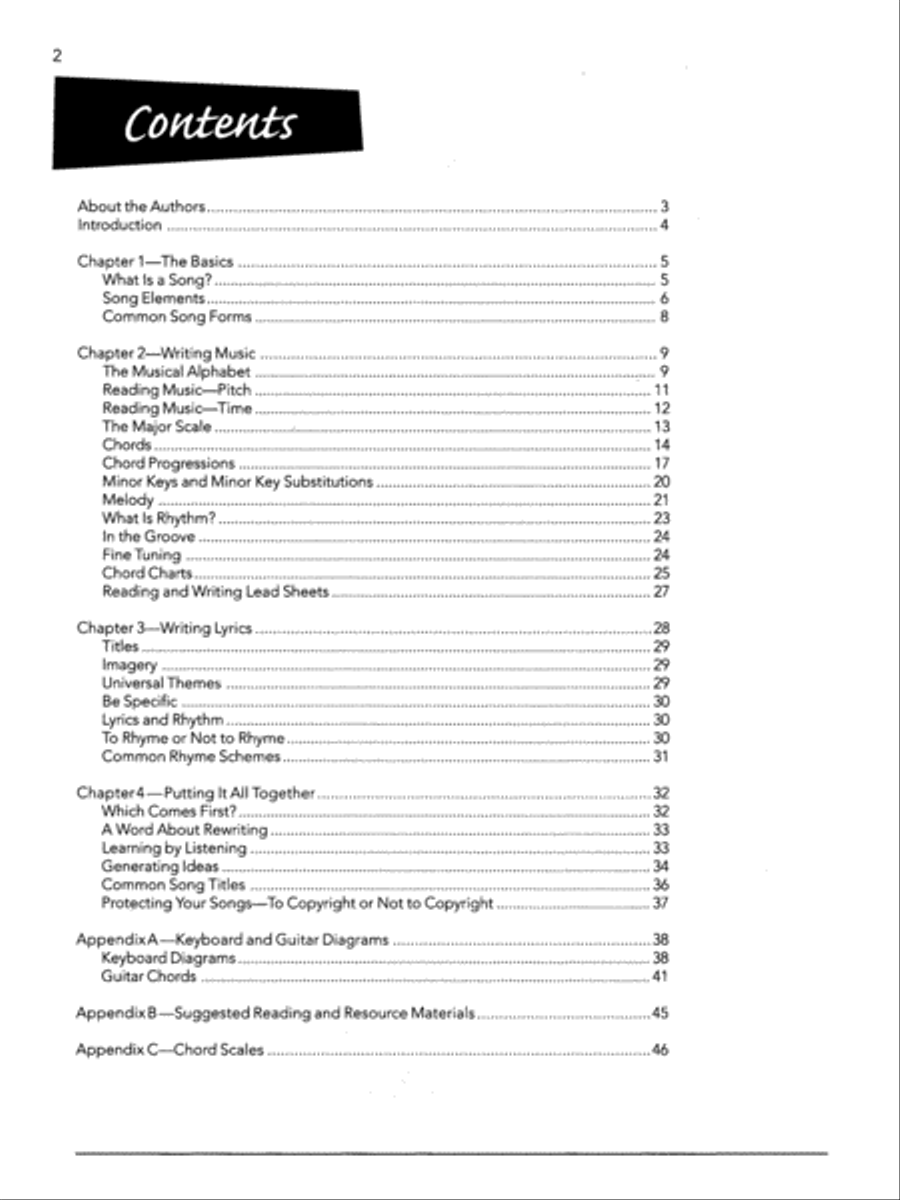 Songwriting for Beginners Choir scores gallery preview page 2