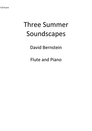 Book cover for Three Summer Soundscapes