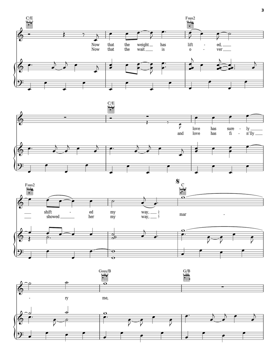 Marry Me Piano, Vocal, Guitar scores gallery preview page 3