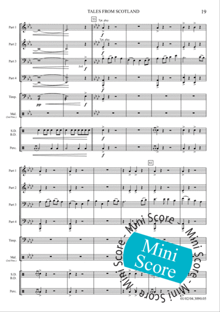 Tales from Scotland Tales from Scotland Fanfare Band scores gallery preview page 25